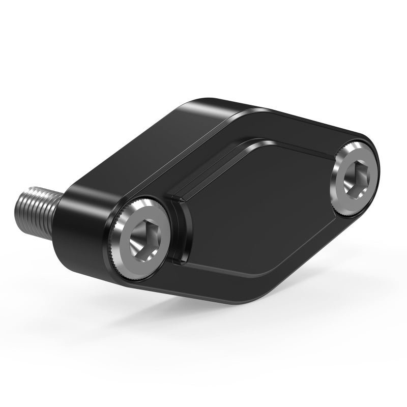 NICECNC Black CNC ATV Parking Brake Block Off Plate Compatible with Raptor 125,250,350,660,700,YFZ450/450R/X,Warrior 350,Banshee 350,TRX 450R/400EX/300EX,LTZ 400/LTR 450,KFX 400/450 - Image 1